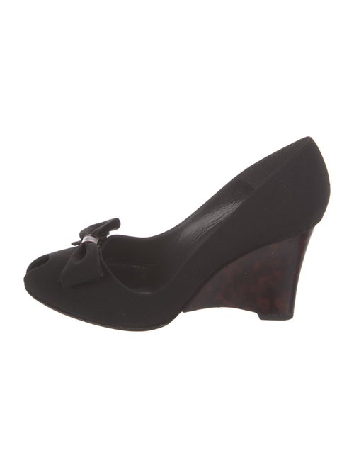 Stuart Weitzman Suede Bow Accents Pumps