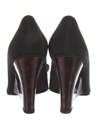 Stuart Weitzman Suede Bow Accents Pumps