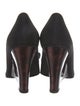 Stuart Weitzman Suede Bow Accents Pumps