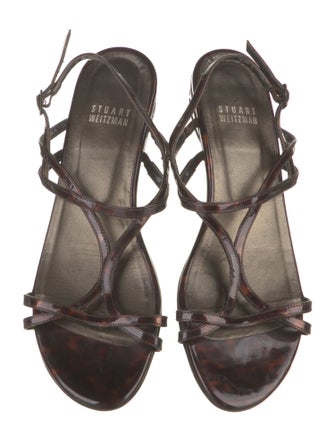 Stuart Weitzman Leather Slingback Sandals