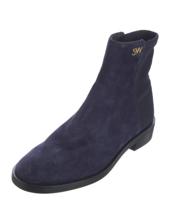 Stuart Weitzman Suede Printed Boots