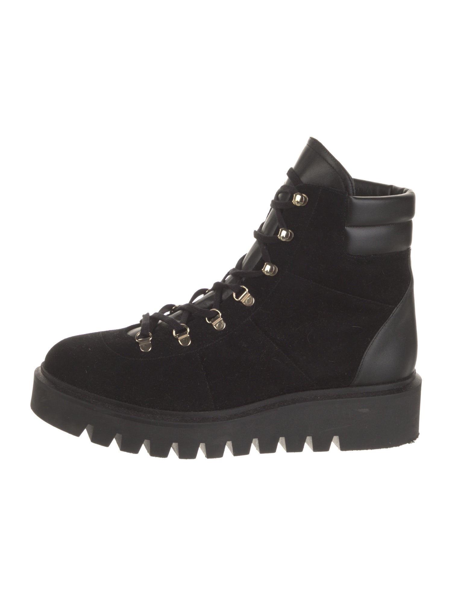 Stuart Weitzman Suede Printed Lace-Up Boots