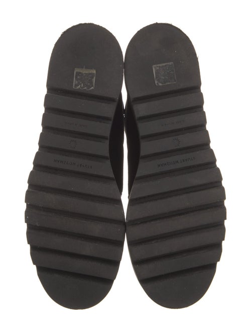 Stuart Weitzman Suede Printed Lace-Up Boots