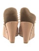 Stuart Weitzman Leather Studded Accents Mules