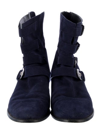 Stuart Weitzman Suede Combat Boots