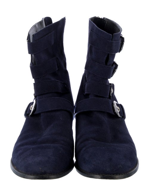 Stuart Weitzman Suede Combat Boots