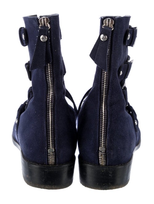 Stuart Weitzman Suede Combat Boots