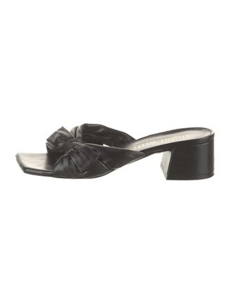 Stuart Weitzman Leather Slides
