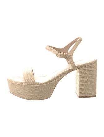 Stuart Weitzman Straw Espadrilles
