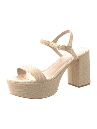 Stuart Weitzman Straw Espadrilles