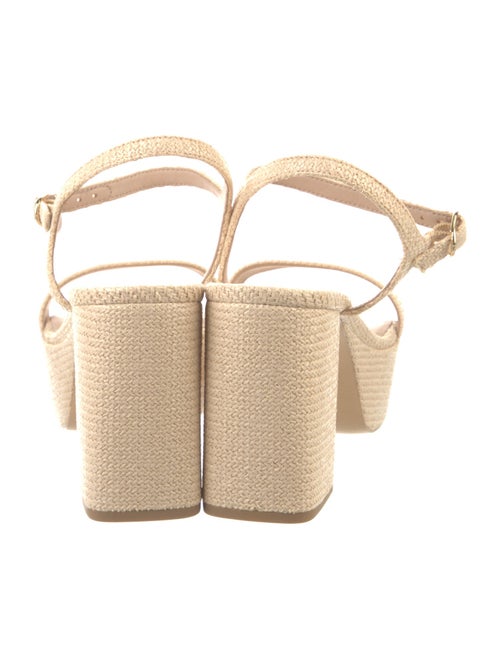Stuart Weitzman Straw Espadrilles