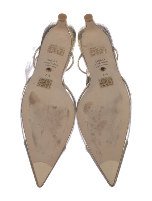 Stuart Weitzman Leather Slingback Pumps