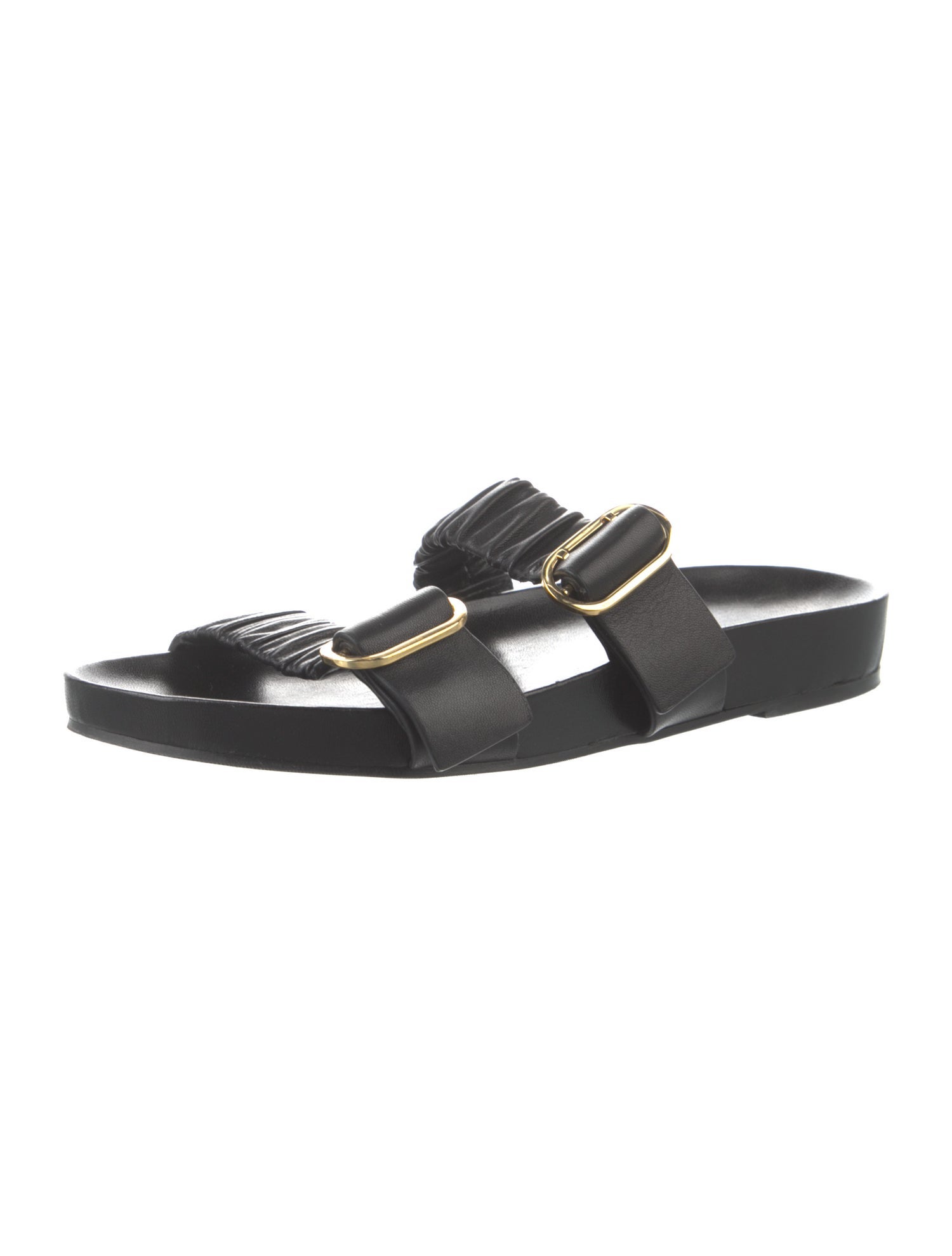 Stuart Weitzman Leather Slides