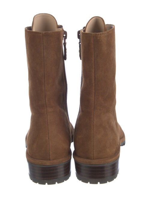 Stuart Weitzman Suede Combat Boots