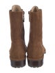 Stuart Weitzman Suede Combat Boots