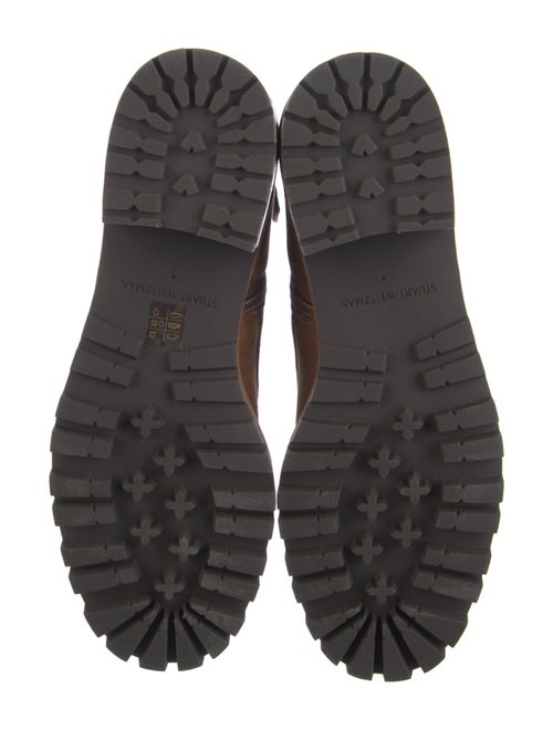 Stuart Weitzman Suede Combat Boots
