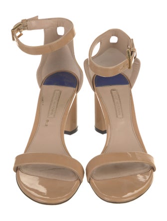 Stuart Weitzman Patent Leather Sandals