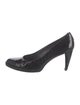 Stuart Weitzman Embossed Leather Pumps