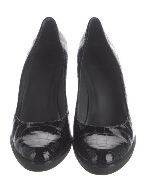 Stuart Weitzman Embossed Leather Pumps