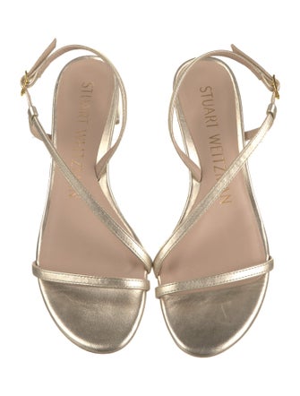 Stuart Weitzman Leather Slingback Sandals