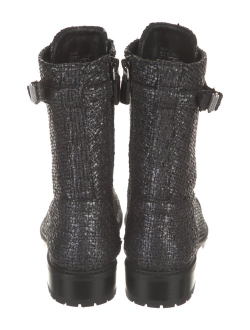 Stuart Weitzman Tweed Combat Boots
