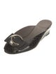 Stuart Weitzman Patent Leather Slides