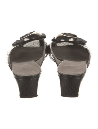 Stuart Weitzman Patent Leather Slides
