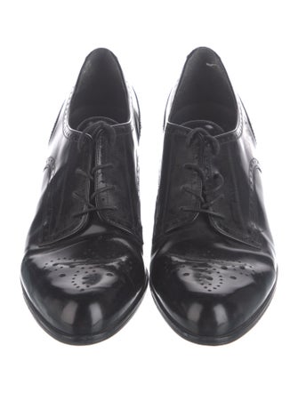 Stuart Weitzman Patent Leather Lasercut Accents Pumps