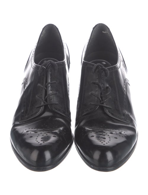 Stuart Weitzman Patent Leather Lasercut Accents Pumps