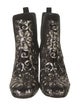 Stuart Weitzman Suede Sequin Embellishments Chelsea Boots