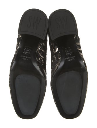 Stuart Weitzman Suede Sequin Embellishments Chelsea Boots