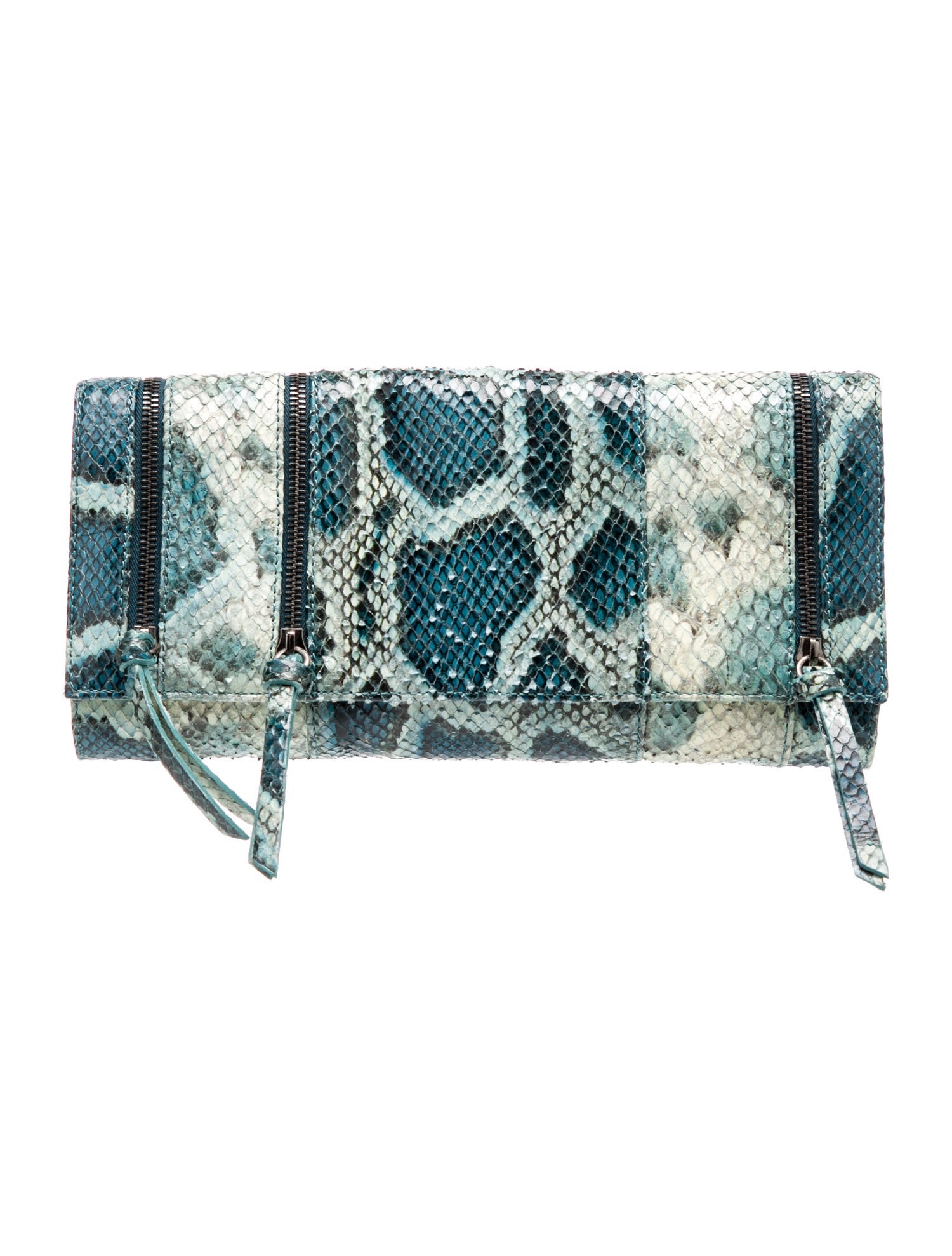 Stuart Weitzman Embossed Leather Clutch