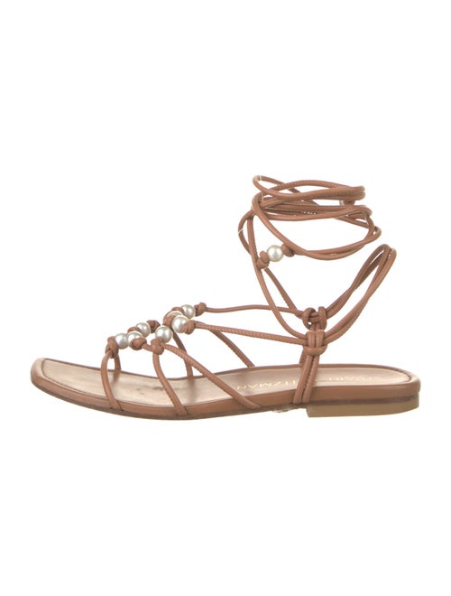 Stuart Weitzman Leather Gladiator Sandals