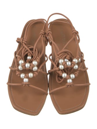 Stuart Weitzman Leather Gladiator Sandals