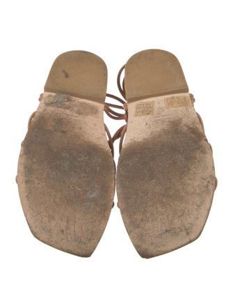 Stuart Weitzman Leather Gladiator Sandals