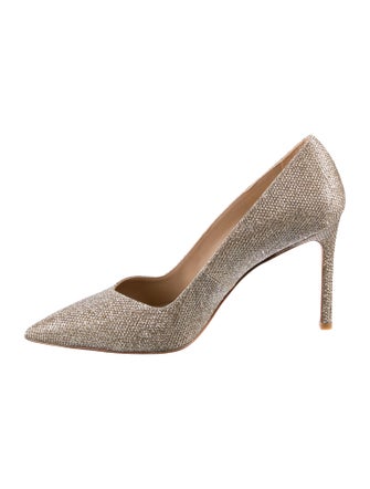 Stuart Weitzman Glitter Glitter Accents Pumps