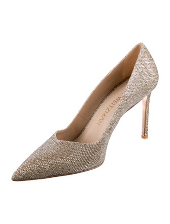 Stuart Weitzman Glitter Glitter Accents Pumps