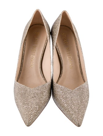 Stuart Weitzman Glitter Glitter Accents Pumps