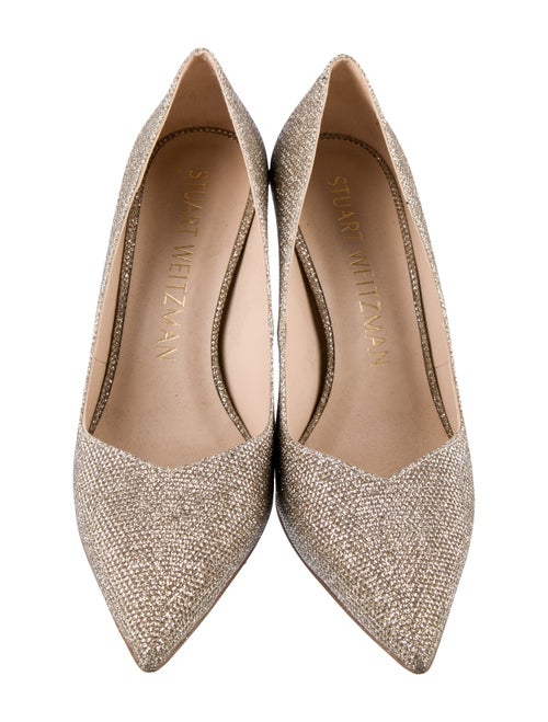 Stuart Weitzman Glitter Glitter Accents Pumps