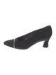 Stuart Weitzman Nylon Crystal Embellishments Pumps