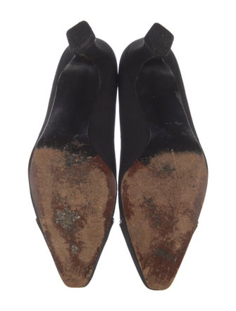 Stuart Weitzman Nylon Crystal Embellishments Pumps