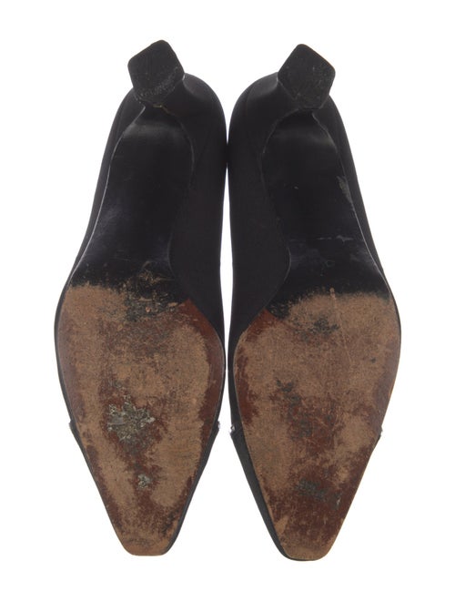 Stuart Weitzman Nylon Crystal Embellishments Pumps