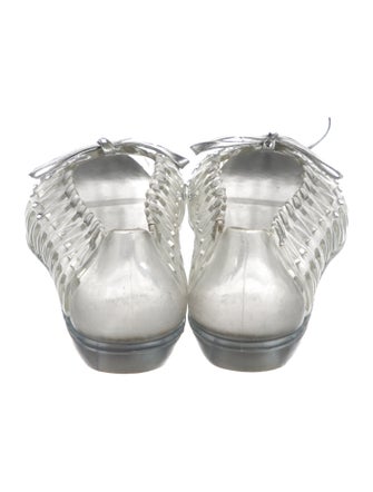 Stuart Weitzman Rubber Lasercut Accents Ballet Flats