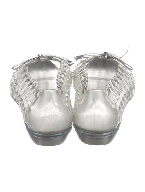 Stuart Weitzman Rubber Lasercut Accents Ballet Flats