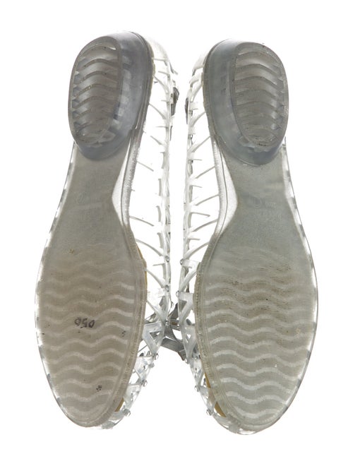 Stuart Weitzman Rubber Lasercut Accents Ballet Flats