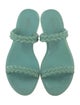 Stuart Weitzman Rubber Braided Accents Slides