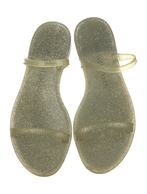 Stuart Weitzman Glitter Accents Slides