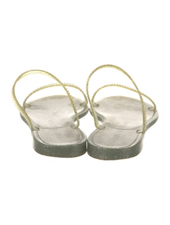 Stuart Weitzman Glitter Accents Slides