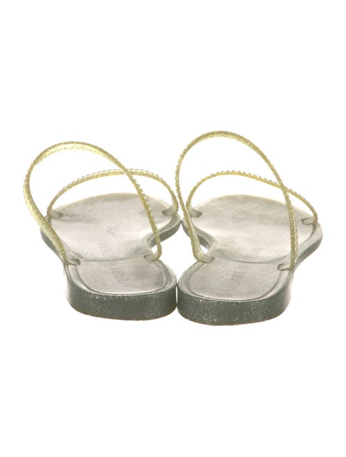 Stuart Weitzman Glitter Accents Slides