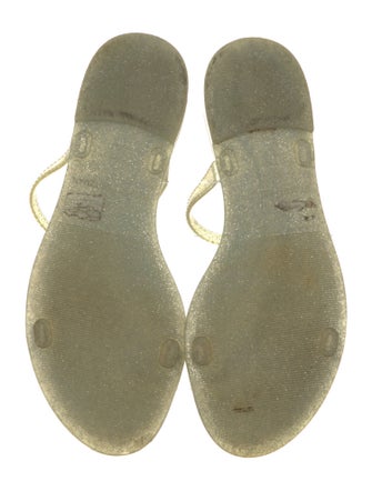 Stuart Weitzman Glitter Accents Slides